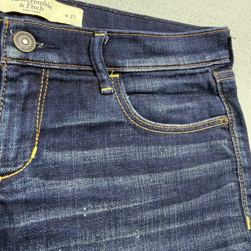 Abercrombie & Fitch Dark Wash Cutoff Denim Shorts Blue W27 Size 4